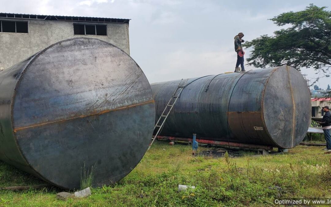 Fuel Station Tanker and Canopy